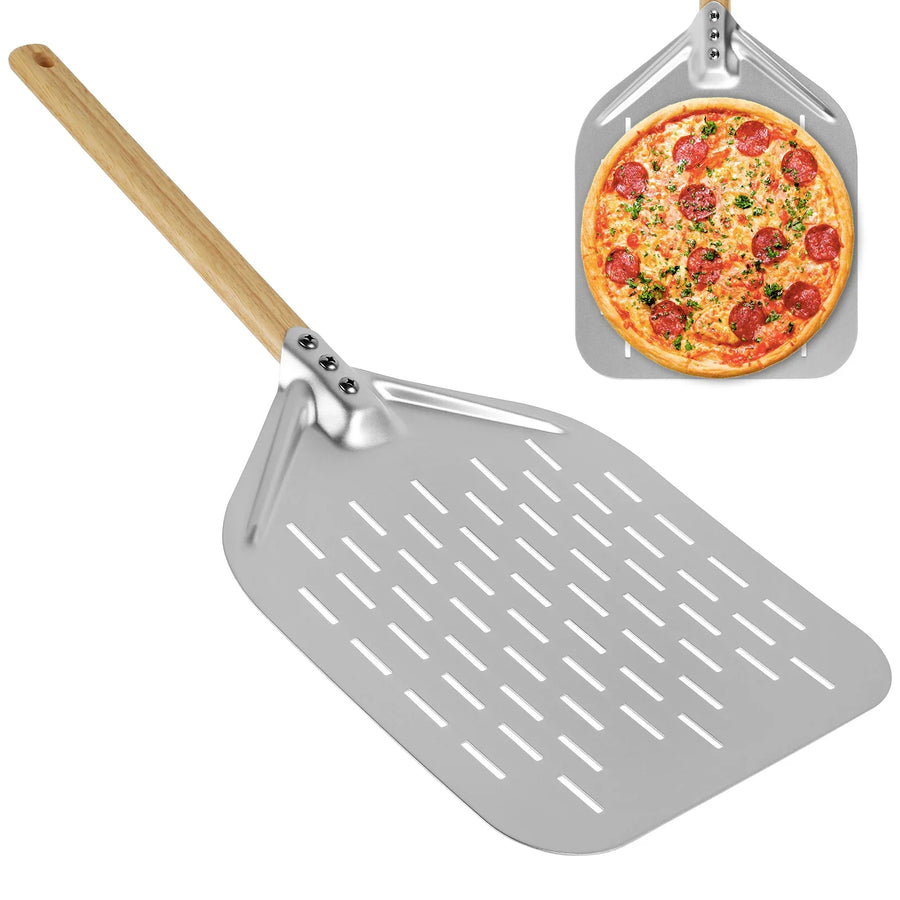 Metal Pizza Peel with Wood Handle